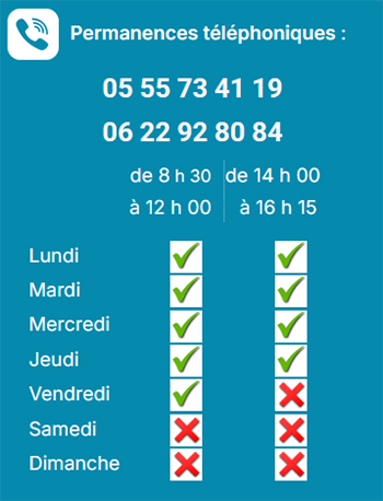 permanence téléphonique de la mairie de Benayes